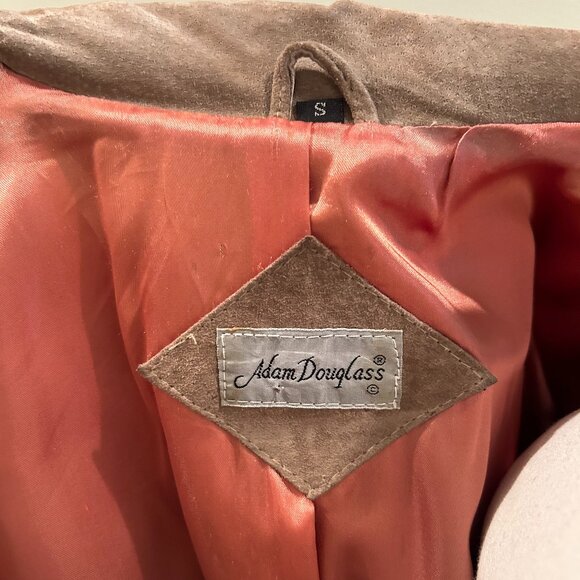 Vintage 80s Adam Douglass Suede Leather Fringe Jacket - Size S - Picture 7 of 8